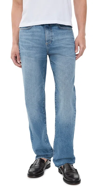 Dl1961 Chris Straight Jeans Stonecut In Blue