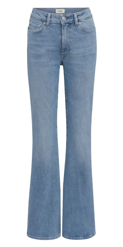Dl1961 Claira Straight Boot Contoured Instasculpt™ Mid Rise 32” Jeans Olympic In Multi