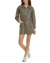 Dl1961 Coletta Linen-blend Shirtdress In Green