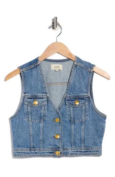 Dl1961 Crop Denim Vest In Endless Sea