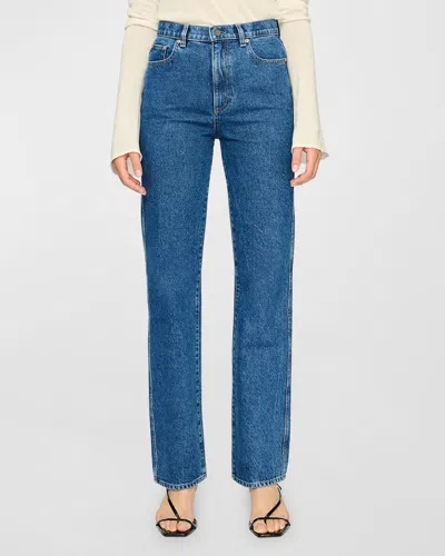 Dl1961 Demie Straight High Rise Jeans In Blue