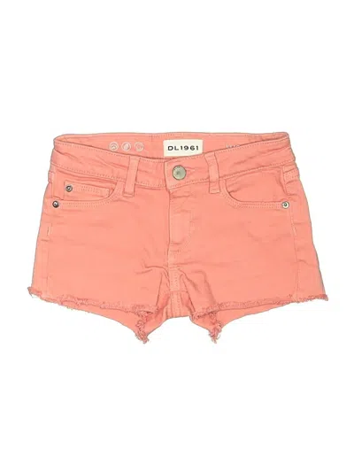 Pre-owned Dl1961 Kids' Denim Shorts In Orange