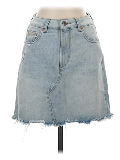 Pre-owned Dl1961 Denim Skirt In Blue