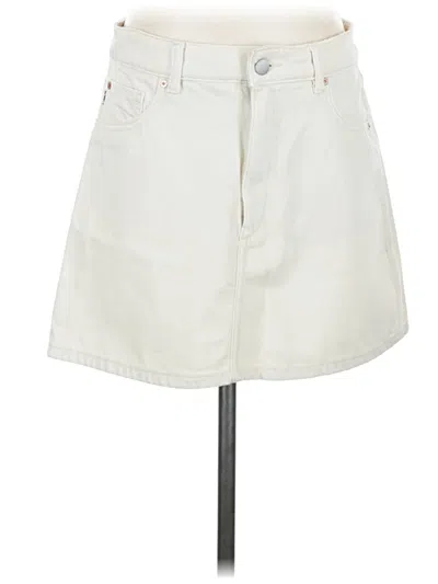 Pre-owned Dl1961 Denim Skirt In White