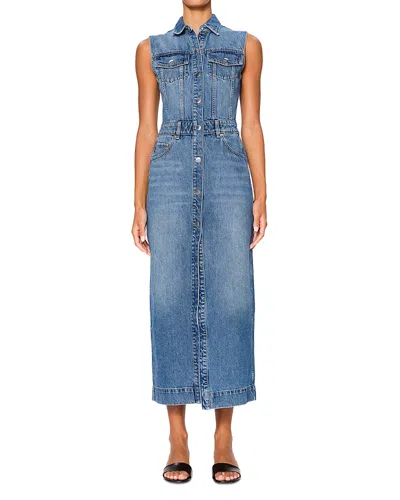 Dl1961 Denim Vest Midi Dress In Endless Sea