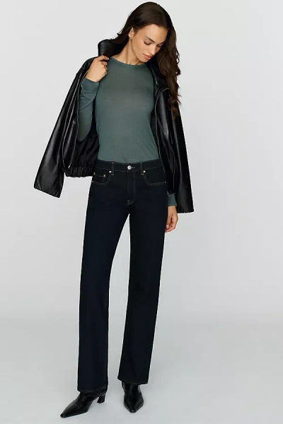 Dl1961 Dl 1961 Bella Slim Mid-rise Bootcut Jeans In Black