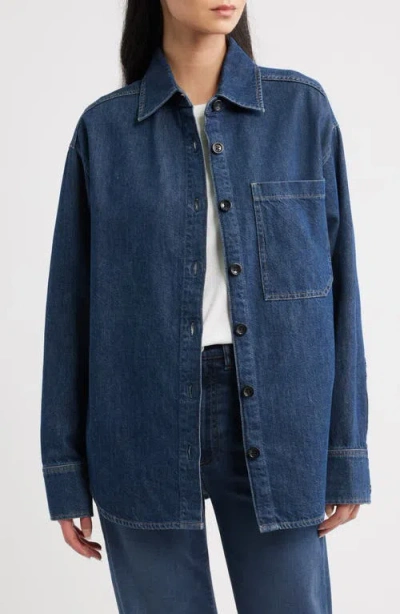 Dl1961 Dl Aura Addison Denim Overshirt In Inkwell Aura