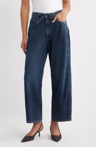 Dl1961 Dl Aura Taylor Relaxed Barrel Drawstring Jeans In Animal Print