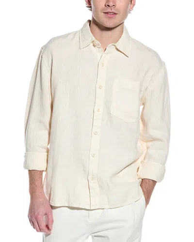 Dl1961 Dominic Linen Shirt In Beige