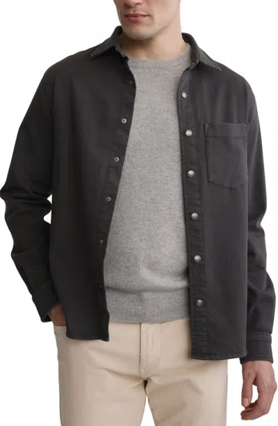 Dl1961 Dominick Knit Denim Shirt In Charcoal