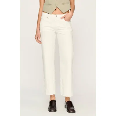 Dl1961 Drue Raw Hem Low Rise Ankle Wide Leg Jeans In Multi