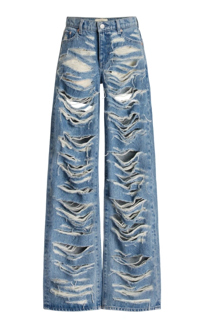 Dl1961 Drue Rigid Low-rise Straight-leg Jeans In Blue