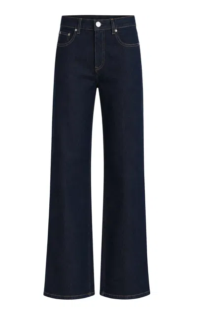 Dl1961 Drue Straight Low-rise Highluxe™ Jeans In Blue