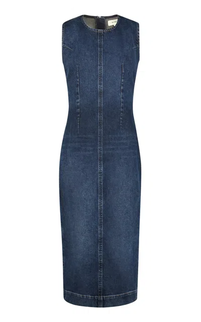 Dl1961 Esme Denim Midi Dress In Blue