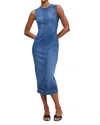 Dl1961 Esme Denim Midi Dress In Blue Harbor
