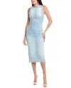 Dl1961 Esme Denim Sleeveless Midi Dress In Blue