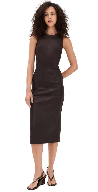 Dl1961 Esme Midi Dress Walnut Coated (ultimate)