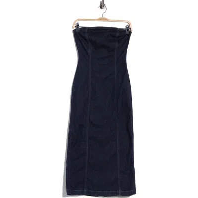Dl1961 Esme Strapless Denim Midi Dress