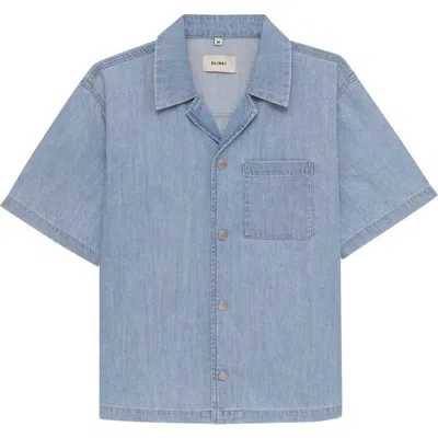Dl1961 Kids'  Ezra Shirt In Blue