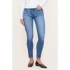 Dl1961 Farrow Skinny High Rise Instasculpt Ankle Jeans In Blue Horizon In Blue