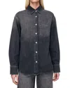 Dl1961 Faye Aura Denim Shirt In Black