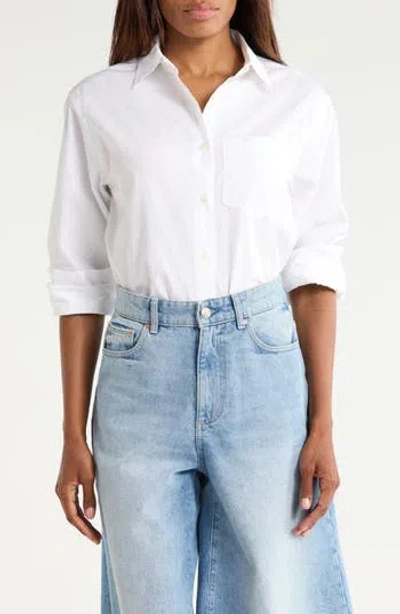 Dl1961 Faye Button-up Shirt In White