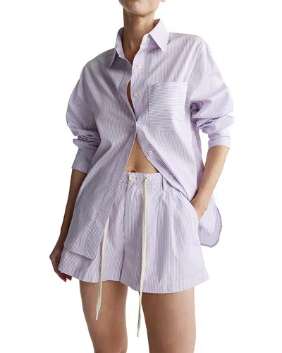 Dl1961 Faye Oversized Shirt In Purple