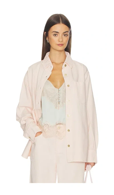 Dl1961 Faye Oversized Shirt In White