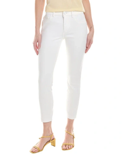 Dl1961 Florence Cropped Mid-rise Porcelain Instasculpt Skinny Jean In White