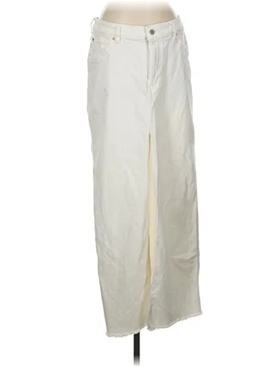 Pre-owned Dl1961 Formal Skirt In Ivory