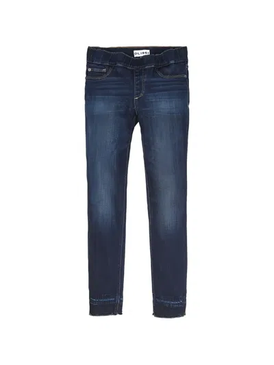 Dl1961 Kids' Frayed-hem Jeans In Blue