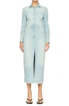 Dl1961 Freja Denim Maxi Dress In Lt. Monterey (vintage)
