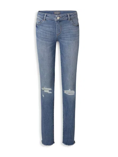 Dl1961 Kids' Girl's Chloe Distressed Skinny Jeans In Gulfstream