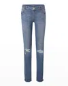 Dl1961 Girl's Chloe Distressed Skinny Jeans In Blue
