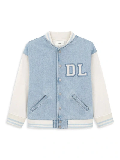 Dl1961 Kids' Girl's Cotton-blend Bomber Jacket In Light Foundation