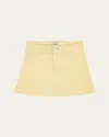 Dl1961 Girl's Jenny Denim Mini Skirt In Citron