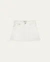 Dl1961 Girl's Jenny Denim Mini Skirt In White