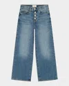 Dl1961 Girl's Lili Wide-leg Denim Jeans In Blue