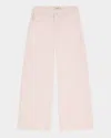 Dl1961 Girl's Lily High-rise Wide-leg Denim Jeans In Primrose Pink