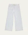 Dl1961 Girl's Lily Pin Striped Jeans In Nautical Stripe