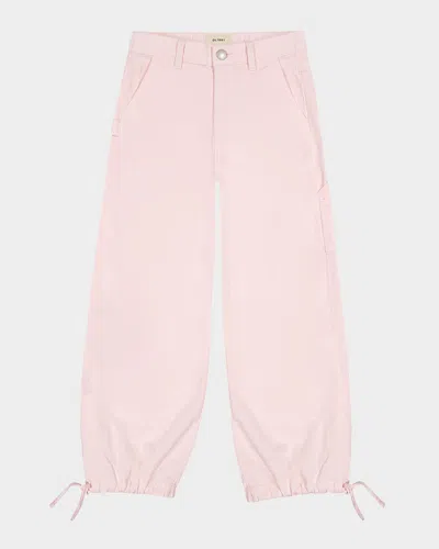 Dl1961 Kids' Girl's Lily Toddler Wide-leg Jogger Pants In Pink