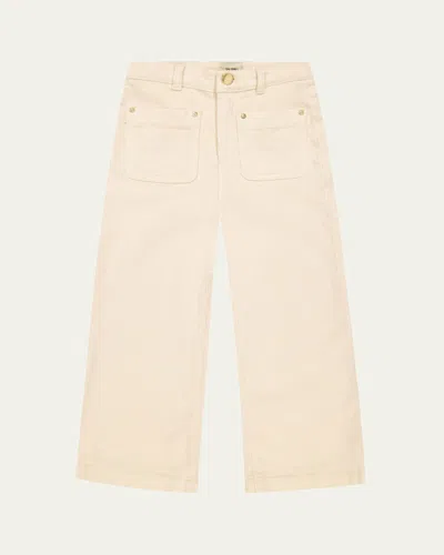 Dl1961 Kids' Girl's Lily Wide Leg Corduroy Pants In Manilla Corduroy