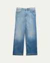 Dl1961 Girl's Lily Wide Leg Jeans In Ravello