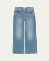 Dl1961 Girl's Lily Wide Leg Jeans In Ravello
