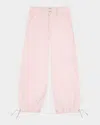 Dl1961 Girl's Lily Toddler Wide-leg Jogger Pants In Pink