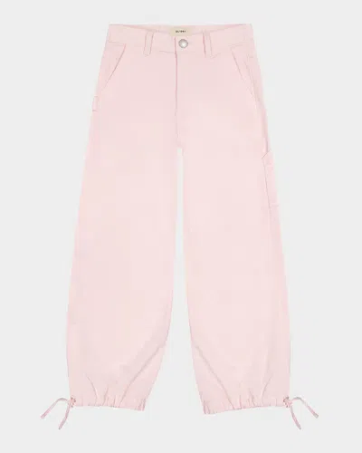 DL1961 GIRL'S LILY WIDE-LEG JOGGER PANTS
