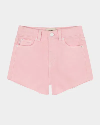 Dl1961 Kids' Girl's Lucy Cut Off Denim Shorts In Shell Pink