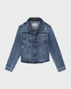 Shop Dl1961 Girl's Manning Denim Jacket In Cloud