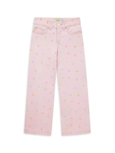 Dl1961 Girl's Nini Wide-leg Trousers In Whats Your Sign