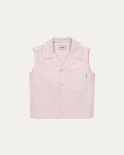 Dl1961 Kids' Girl's Simona Denim Top In Pink